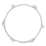 Silver engine gasket with bolt holes from Vertex Pistons Outer Clutch Gasket Kit