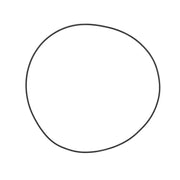 Irregularly shaped black outline of Vertex Pistons Outer Clutch Gasket Kit outer clutch gasket