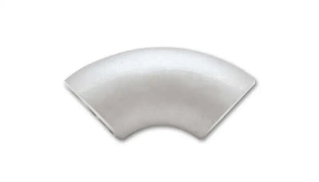 Silver metal pipe elbow shows a T304 SS long radius 90 degree stainless steel bend