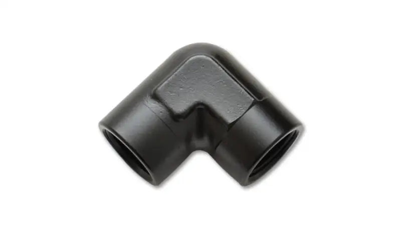 Black right-angle pipe fitting, 1/2in NPT female pipe coupler fitting for easy connections