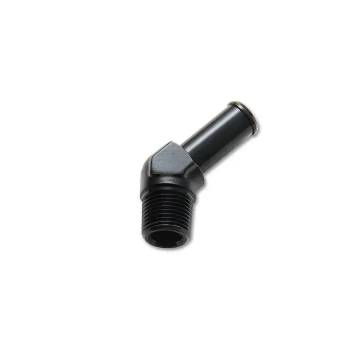 Vibrant 11231 Vibrant 1/4 NPT to 3/8in Barb Straight Fitting 90 Deg Adapter - Aluminum