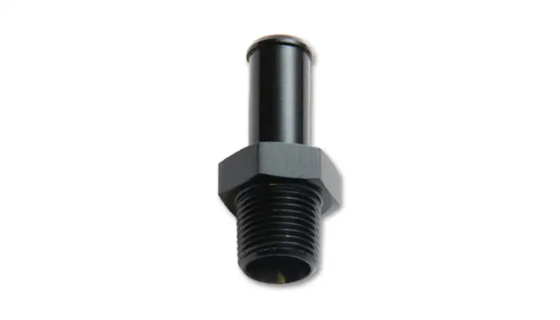 Vibrant 1/4in NPT to 3/8in Barb Straight Fitting - Aluminum - Truck & Automotive