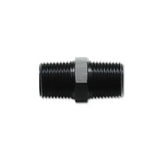 Vibrant 10371 Vibrant 1/4in NPT x 1/4in NPT Straight Union Pipe Adapter Fitting - Aluminum