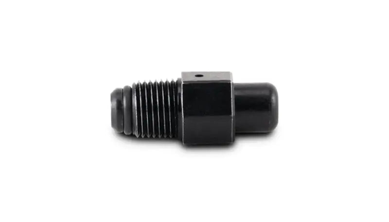 Black threaded metal fitting for Vibrant 1/8in NPT 304SS pressure relief valve