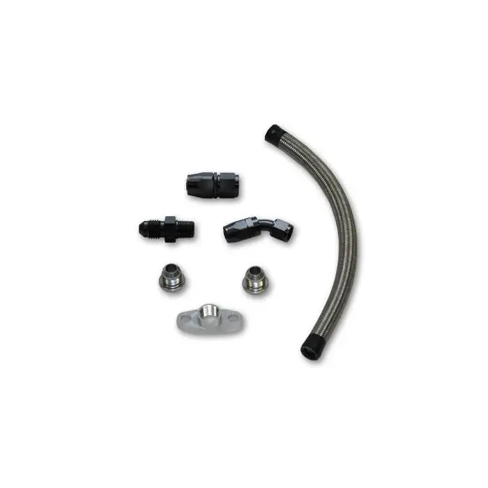Vibrant 10283 Vibrant Univ Top Mount Oil Drain Kit incl 20in Teflon lined S.S. hose Fitting