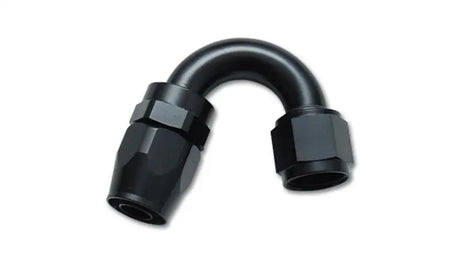 Black anodized Vibrant -10AN 150 Degree Elbow Hose End Fitting, constructed from 6061 aluminum alloy for reliable, smooth flow and anti-leak seal; ideal for RV, automotive, powersports, off-road, marine, truck accessories, and plumbing needs, Truck & Automotive, Fabrication, AVADA - Best Sellers