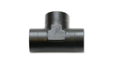 Black plastic pipe tee for Vibrant -10AN 938 Female Tee Adapter in Aluminum