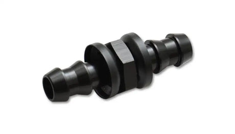 Black plastic hose connector for Vibrant -10AN Barbed Union Fitting, durable union fitting