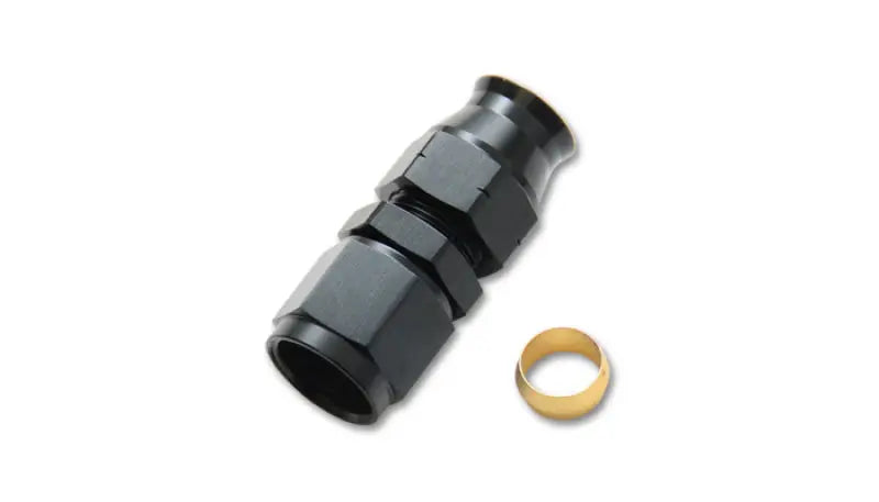 Vibrant -10AN Female to .625in Tube Adapter Fitting (w/Brass Olive Insert) 