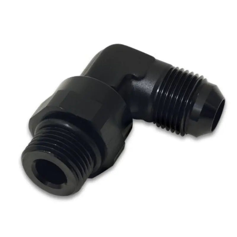 Vibrant 16967 Vibrant -10AN Male Flare to Male -8 ORB Swivel 90 Degree Adapter - Anodized Black