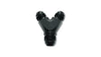 Vibrant -10AN x -10AN x -10AN Y-Adapter Fitting, lightweight 6061 aluminum, double anodized, hand polished, perfect for RV, automotive, powersports, off-road, marine, truck accessories, racing, riding.