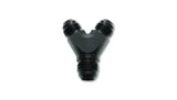 Vibrant -10AN x -10AN x -10AN Y-Adapter Fitting, lightweight 6061 aluminum, double anodized, hand polished, perfect for RV, automotive, powersports, off-road, marine, truck accessories, racing, riding.