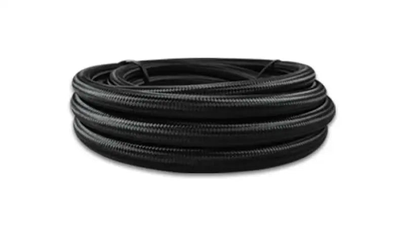 Vibrant -12 AN Black Nylon Braided Flex Hose (5 foot roll) 