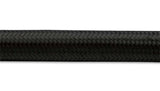 Vibrant Vibrant -12 AN Black Nylon Braided Flex Hose (5 foot roll)