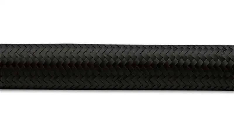 Vibrant Vibrant -12 AN Black Nylon Braided Flex Hose (5 foot roll)