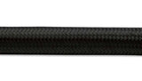 Vibrant -12 AN Black Nylon Braided Flex Hose (5 foot roll) 