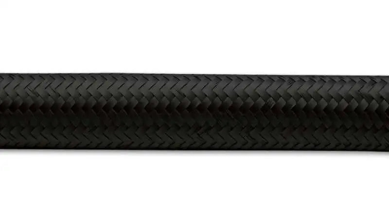Vibrant -12 AN Black Nylon Braided Flex Hose (5 foot roll) 