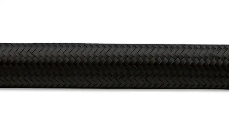 Vibrant 12 AN black nylon braided flex hose with braided black hose design