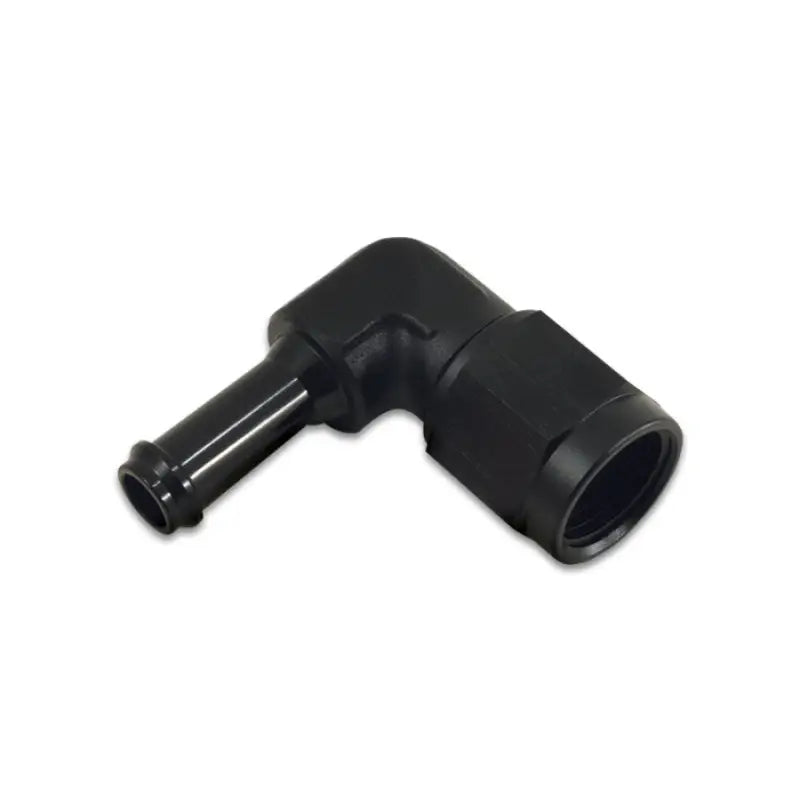 Vibrant 12028 Vibrant -8AN to 3/8in Hose Barb 90 Degree Adapter - Anodized Black