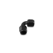 Vibrant 10735 Vibrant -12AN Female 90 Degree Union Adapter (AN to AN) - Anodized Black Only