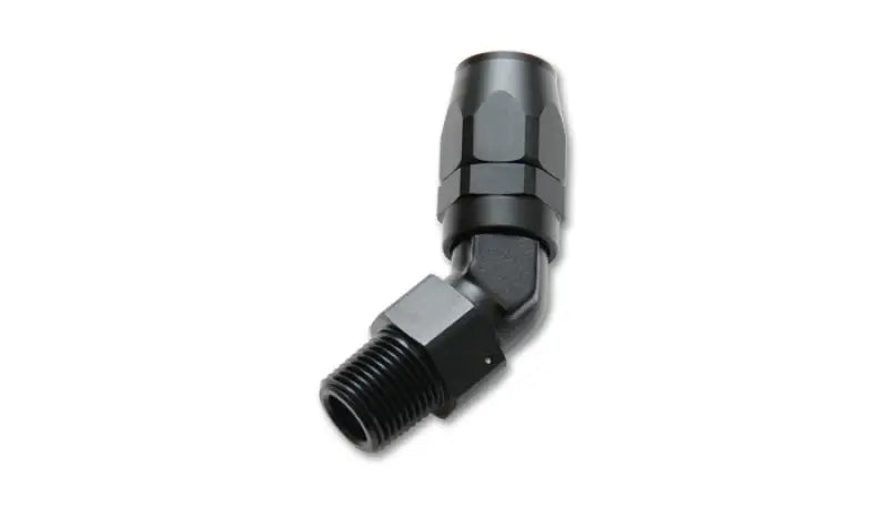 Vibrant -16AN Male NPT 45 Deg Hose End Fitting - 3/4 NPT - 26410