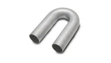 Vibrant 180 Degree Mandrel Bend 1.50in OD x 2in CLR 304 Stainless Steel Tubing - Truck & Automotive