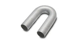 U-shaped metal pipe showing 180 degree mandrel bend in stainless steel tubing