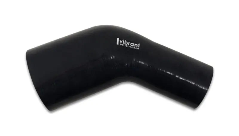 Vibrant 2.00in ID x 2.50in Gloss Black Silicone 45 Degree Transition Elbow - Truck & Automotive