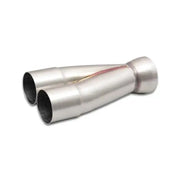 Vibrant Vibrant 2-1 SS Merge Collectors (2in Inlet Slipover ID 2-1/2in Outlet OD) - Sold Individually