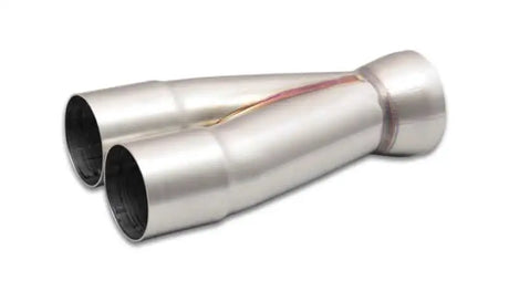 Vibrant 2-1 SS Merge Collectors (2in Inlet Slipover ID 2-1/2in Outlet OD) - Sold Individually 