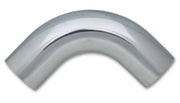 Vibrant 2.25in O.D. Universal Aluminum Tubing (90 degree bend) - Polished - Truck & Automotive