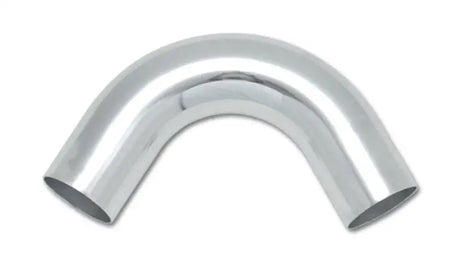 Vibrant 2.5in O.D. Universal Aluminum Tubing (120 degree Bend) - Polished - Truck & Automotive