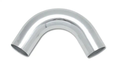 Vibrant 2.5in O.D. Universal Aluminum Tubing (120 degree Bend) - Polished - Truck & Automotive
