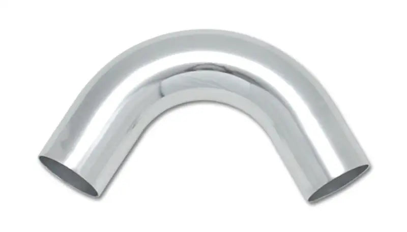 Vibrant 2.5in O.D. Universal Aluminum Tubing (120 degree Bend) - Polished - Truck & Automotive