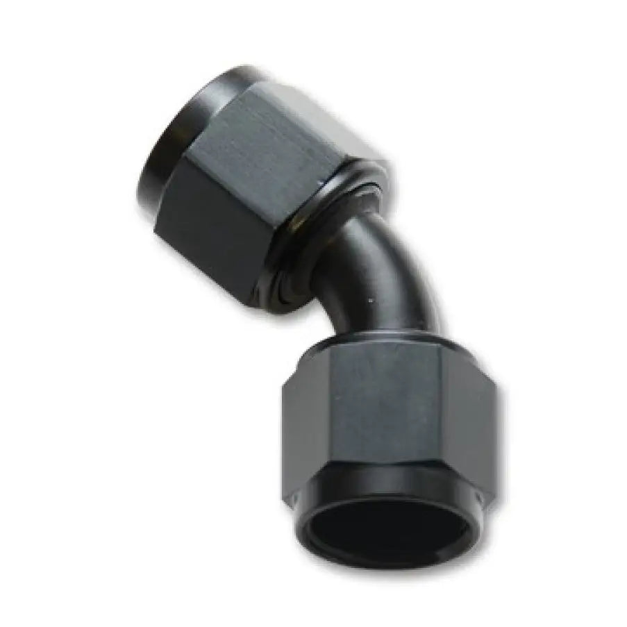 Vibrant 10717 Vibrant -20AN X -20AN Female Flare Swivel 45 Deg Fitting (AN To AN) -Anodized Black Only