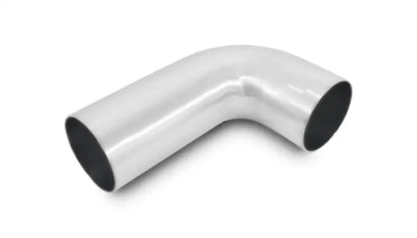 White metal 90-degree tight radius aluminum bend for piping projects