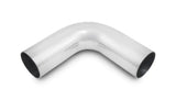 Shiny metal 2-inch OD 90 degree tight radius aluminum bend pipe