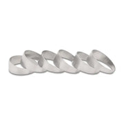 Vibrant 13635 Vibrant 3.50in O.D. T304 SS Pie Cuts - Set of 6