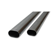 Vibrant 13183 Vibrant 3.5in Oval (Nominal Size) T304 SS Straight Tubing (16 ga) - 5 foot length