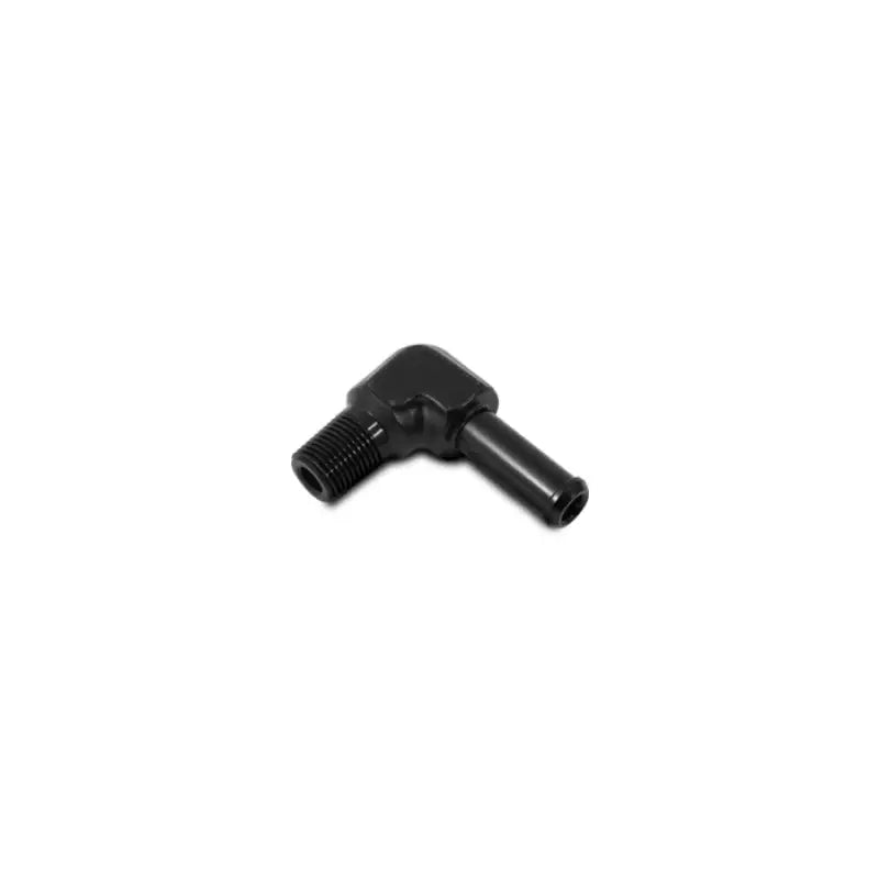 Vibrant 11232 Vibrant 3/8 NPT to 1/2in Barb Straight Fitting 90 Deg Adapter - Aluminum