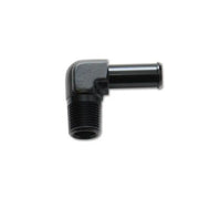 Vibrant 11232 Vibrant 3/8 NPT to 1/2in Barb Straight Fitting 90 Deg Adapter - Aluminum