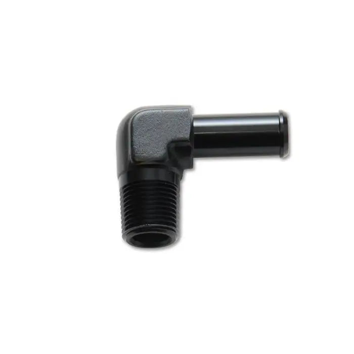 Vibrant 11232 Vibrant 3/8 NPT to 1/2in Barb Straight Fitting 90 Deg Adapter - Aluminum