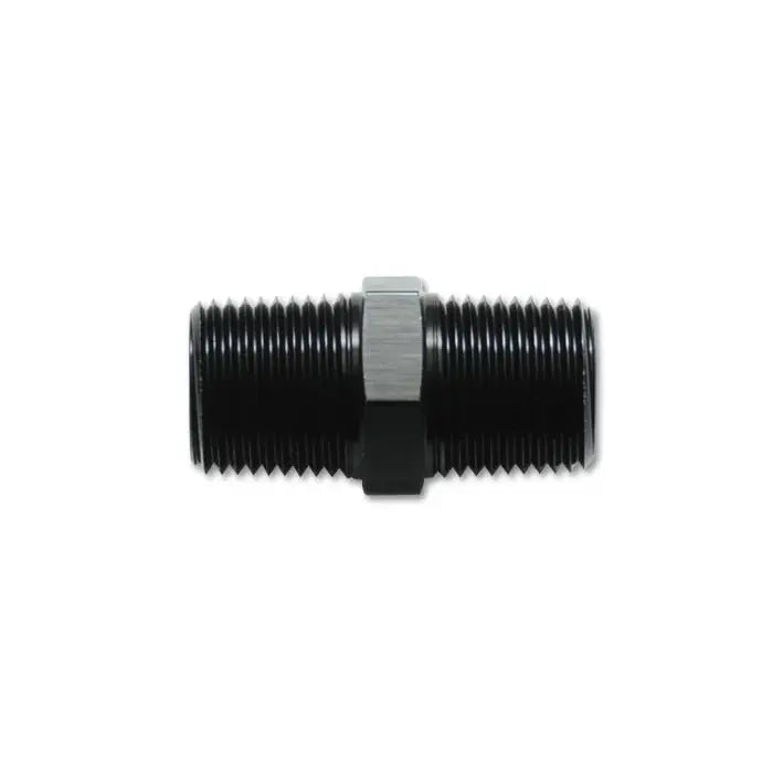 Vibrant 10372 Vibrant 3/8in NPT x 3/8in NPT Straight Union Pipe Adapter Fitting - Aluminum