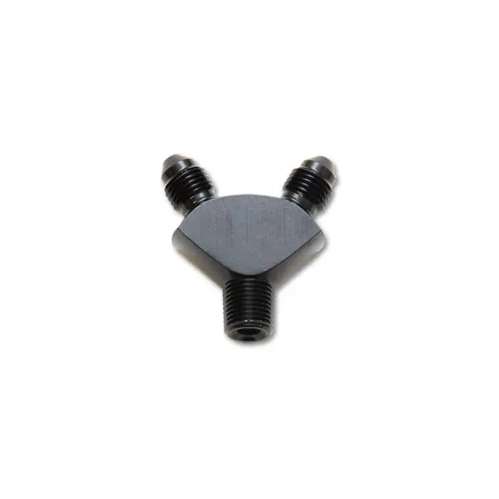 Vibrant 10818 Vibrant -3AN x -3AN x 1/8in NPT Y-Adapter Fitting - Aluminum