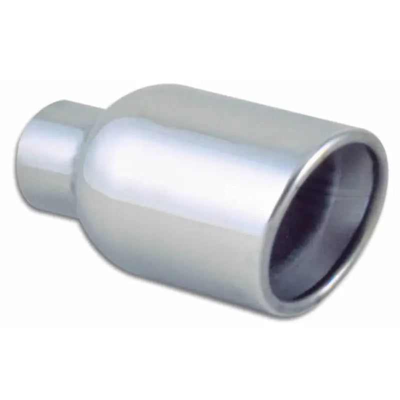 Vibrant 1343 Vibrant 3in ID Dual 4in OD Round SS Tips (Double Wall, Angle Cut)