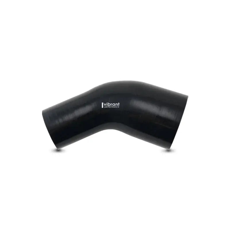 Vibrant 19769 Vibrant 3in ID x 3.50in ID Gloss Black Silicone 45 Degree Transition Elbow