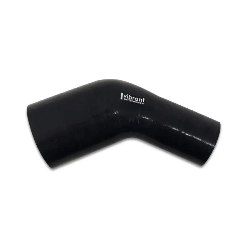 Vibrant 19769 Vibrant 3in ID x 3.50in ID Gloss Black Silicone 45 Degree Transition Elbow
