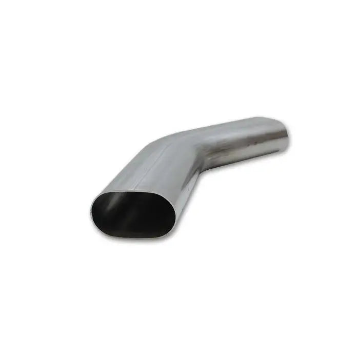 Vibrant 13189 Vibrant 3in Oval (Nominal Size) T304 SS 45 deg Mandrel Bend 6in x 6in leg lengths - 13189
