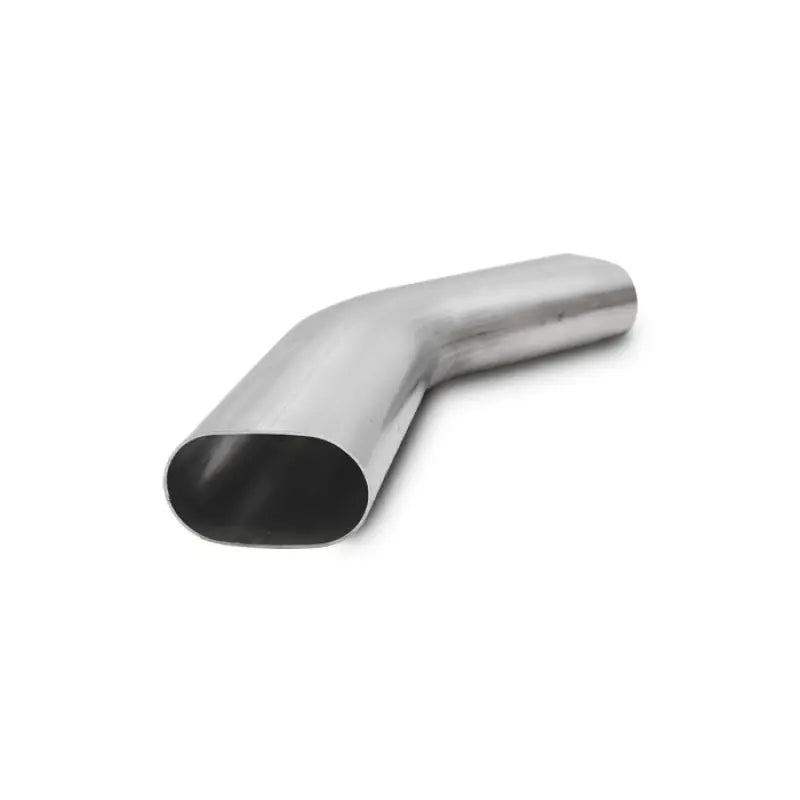 Vibrant 13189 Vibrant 3in Oval (Nominal Size) T304 SS 45 deg Mandrel Bend 6in x 6in leg lengths - 13189