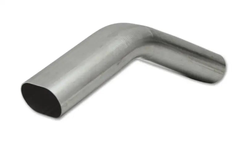 Vibrant 3in Oval (Nominal Size) T304 SS 45 deg VERTICAL Mandrel Bend 6in x leg lengths - Truck & Automotive